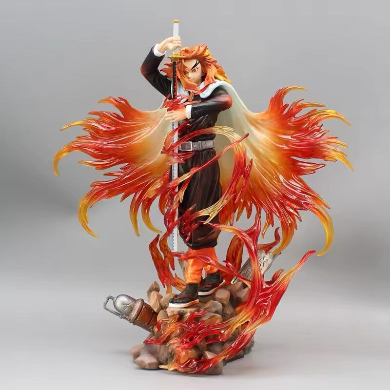 Action Figure Demon Slayer Kyoujuro Rengoku 30cm Manga Statua Collezione Anime