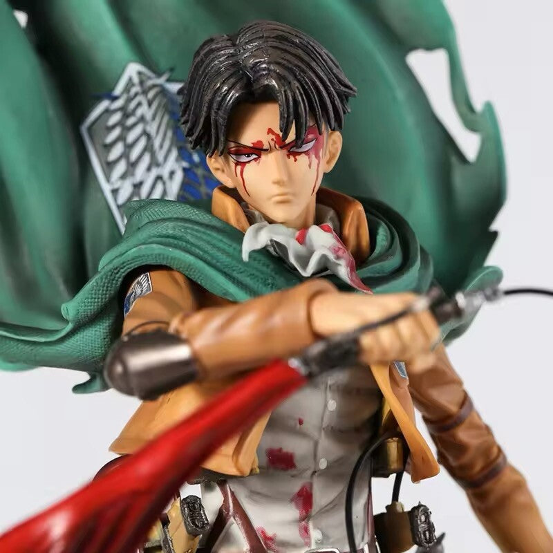 Action Figure Levi Ackerman Attack On Titan 36 cm Statua Collezione Anime Manga