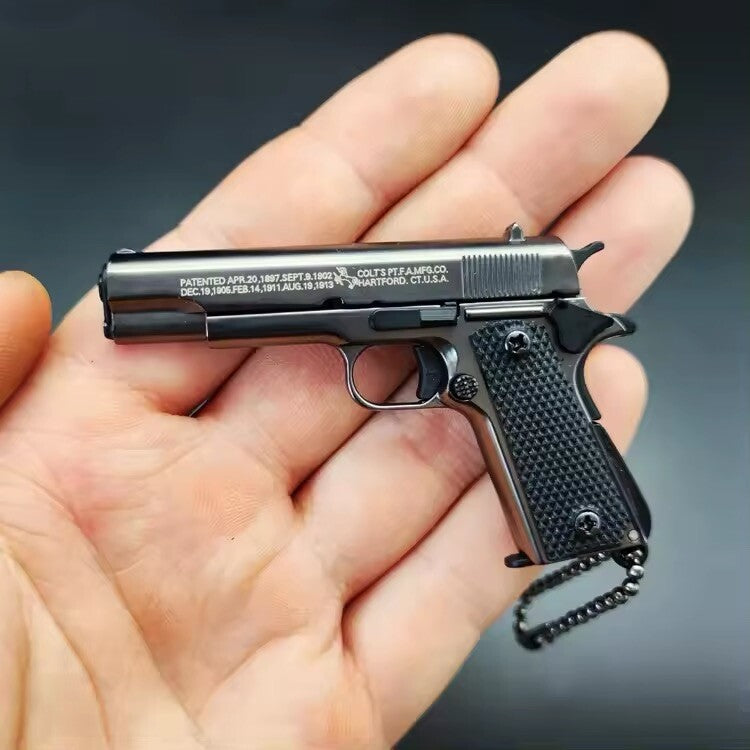 Mini Pistola Giocattolo M1911 Da Collezione Portachiavi In metallo Scala 1:3
