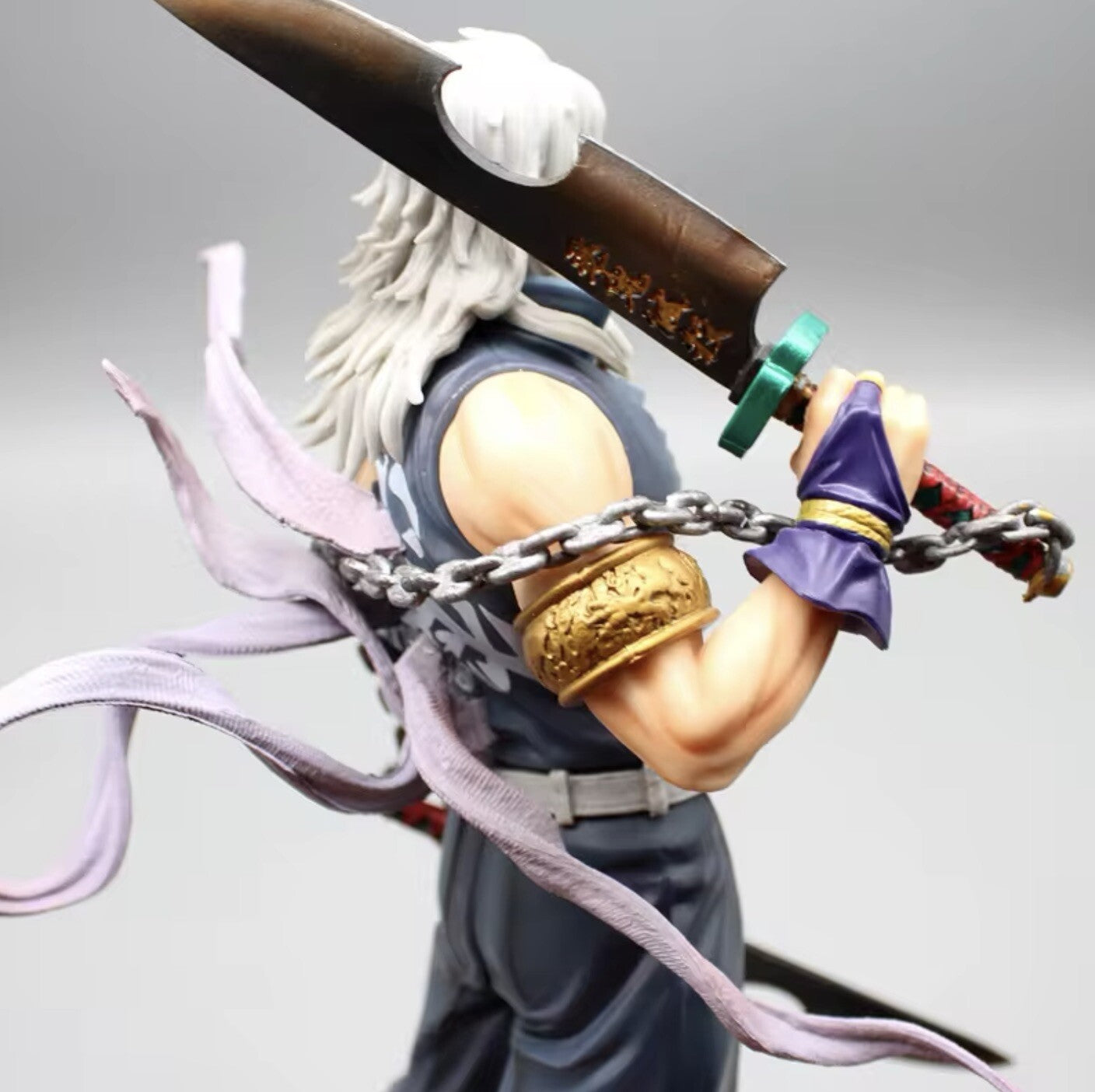 Action Figure Tengen Uzui Manga Demon Slayer 32cm new Statua Da Collezione Anime
