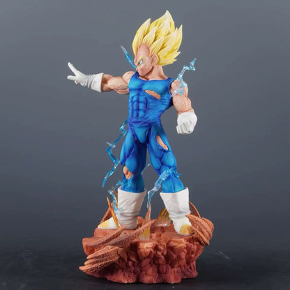 Action Figure Majin Vegeta Super Sayan Dragon Ball Z 32cm Statua Da Collezione