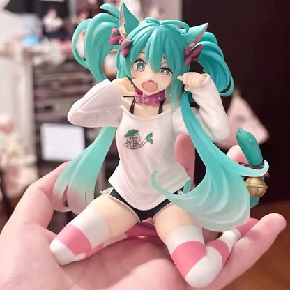 Action Figure Maid Vocaloid Hatsune Miku 12cm Statua Collezione Kawaii Fortnite