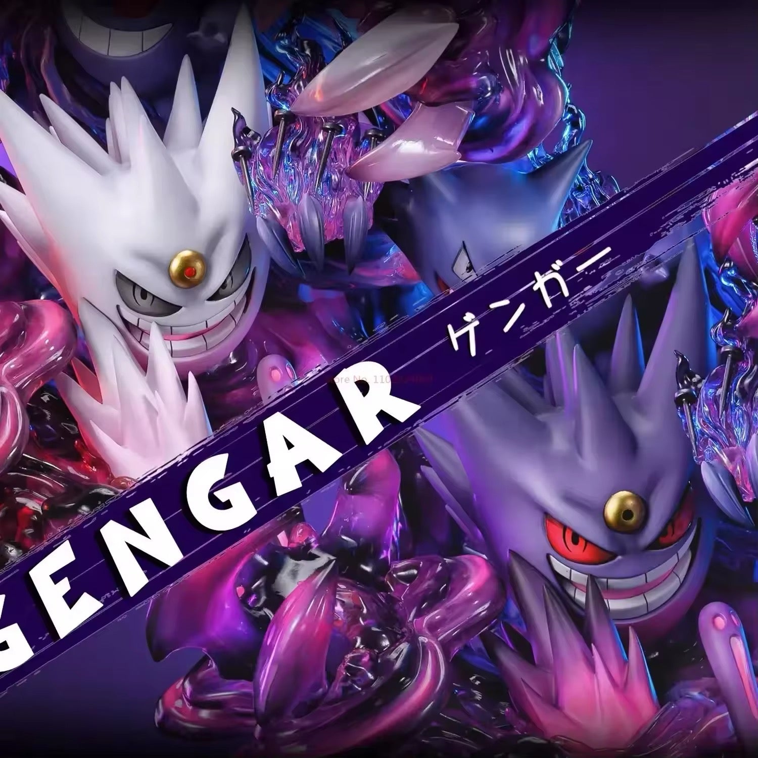 Action Figure Pokémon Spettro – Gengar, Haunter, Gastly & Mega Gengar | Edizione da Collezione - Nerd Lab