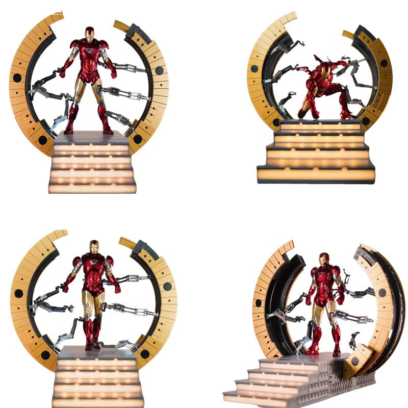 Iron Man Mark VI Gantry – Action Figure con Base Avengers “Suit-Up” | Edizione da Collezione