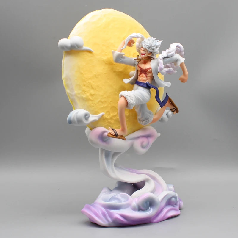 one piece gear 5 figur Luffy Gear 5 Moon Edition One Piece Statue 30cm