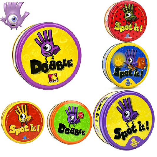 Dobble, Spot It - Disney, Pixar, Marvel, Harry Potter, Pokemon Interactive Board Game Party - Nerd Lab