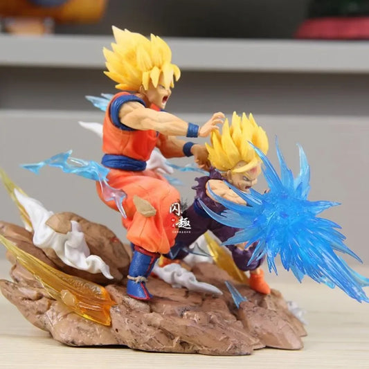 Dragon Ball Z Son Goku & Gohan Kamehameha Cell Kakarot Super Saiyan Anime Figure - Nerd Lab