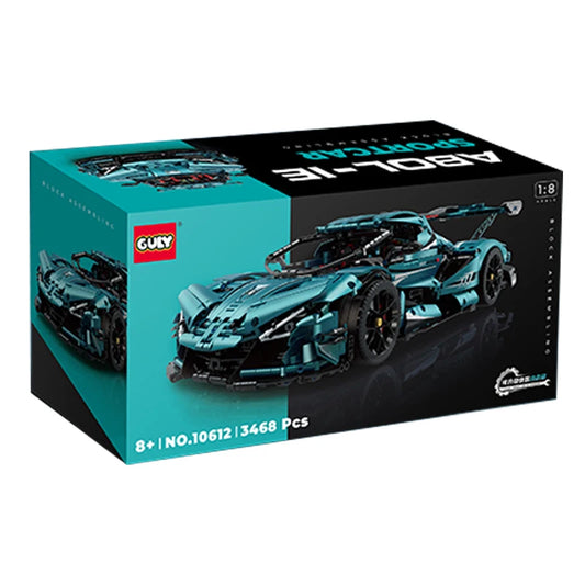Concept car Da Corsa da Costruire Mattoncini Technic 3468 Pezzi Nero - Verde Petrolio - Nerd Lab