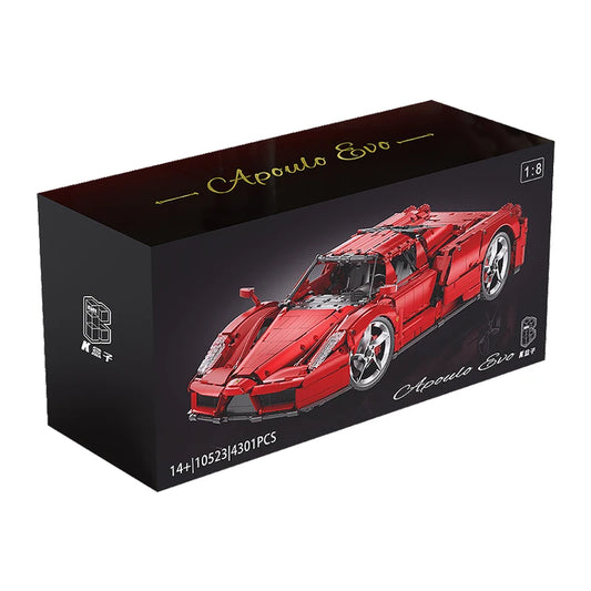 Ferrari F40 Da Costruire Mattoncini Technic 4399 Pezzi Neri - Rossi - Nerd Lab