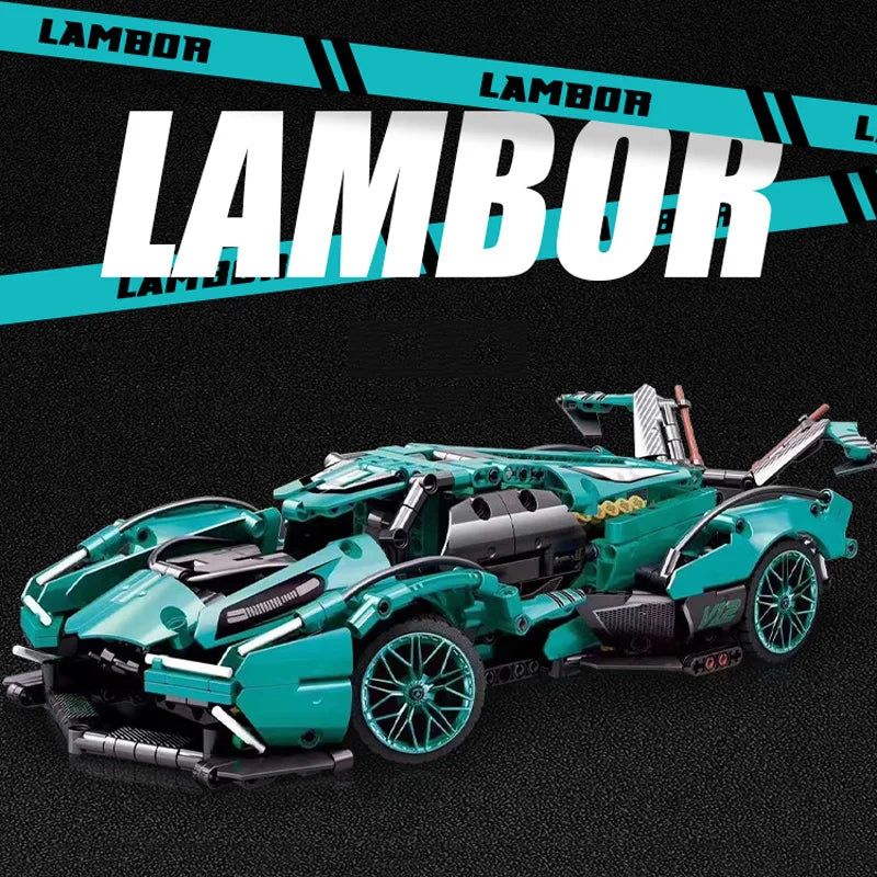 Lambor Racing Tipo Concept Car Da Costruire Mattoncini Technic 1148 Pezzi Nuova Lamborghin - Nerd Lab