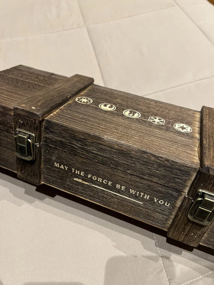 Spada Laser Star Wars Luke Skywalker Lightsaber Metal | Jedi Replica Wooden Box