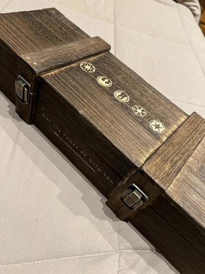 Spada Laser Star Wars Luke Skywalker Lightsaber Metal | Jedi Replica Wooden Box