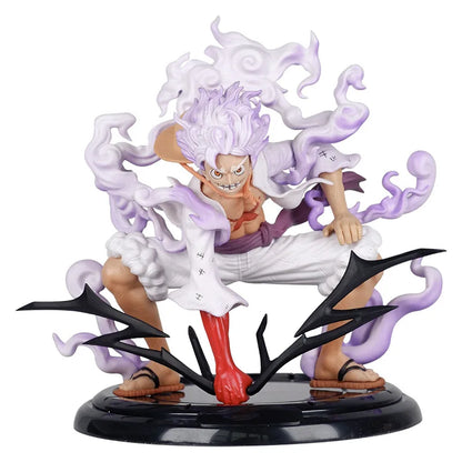 One Piece Anime Figure Luffy 20cm Gear 5 God Monkey D. Rufy Action Figures 20cm Statua da Collezione - Nerd Lab