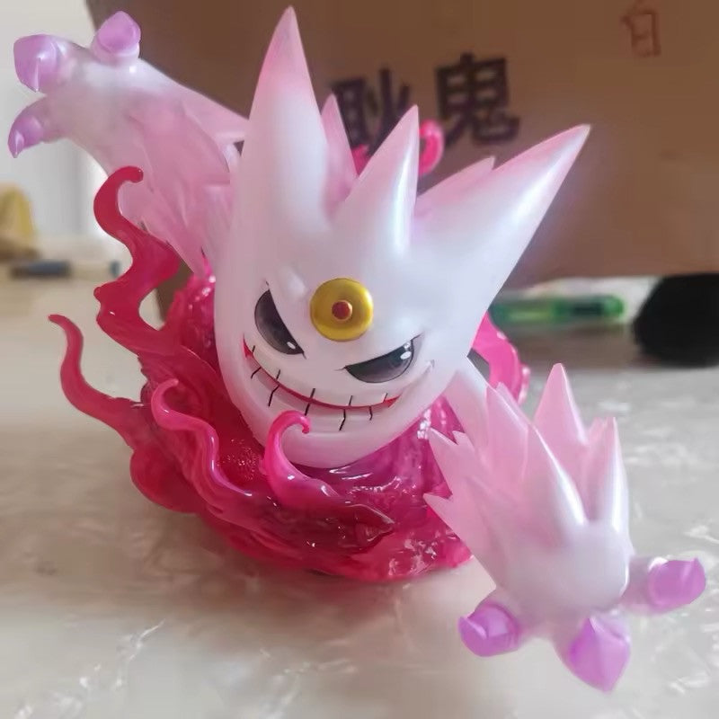 Action Figure Pokémon Gastly Gengar Shiny Haunter 16cm Statua Collezione Luminos