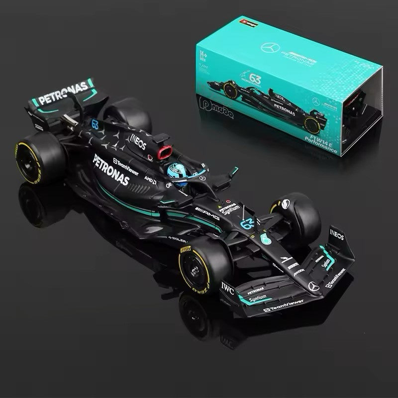 Macchina Mercedes Amg F1 George Russell W18 Burago Scala 1:24 Formula 1 Vetrina