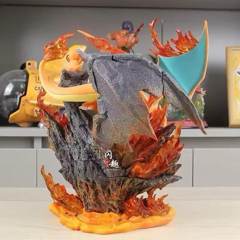 Action Figure Fire Pokémon Charizard Evolution 32cm Statua Collezione Anime Game