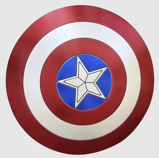 Scudo Captain America con Finitura in Metallo – Replica 1:1 da Collezione 50cm - Nerd Lab