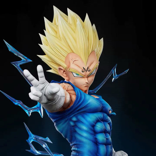 Action Figure Majin Vegeta Super Sayan Dragon Ball Z 32cm Statua Da Collezione