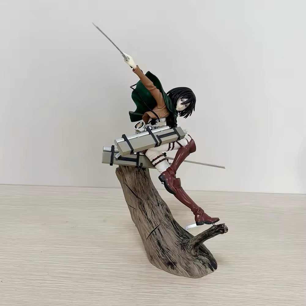 Attack on Titan Anime Action Figures Mikasa Ackerman 25cm Manga New Collezione