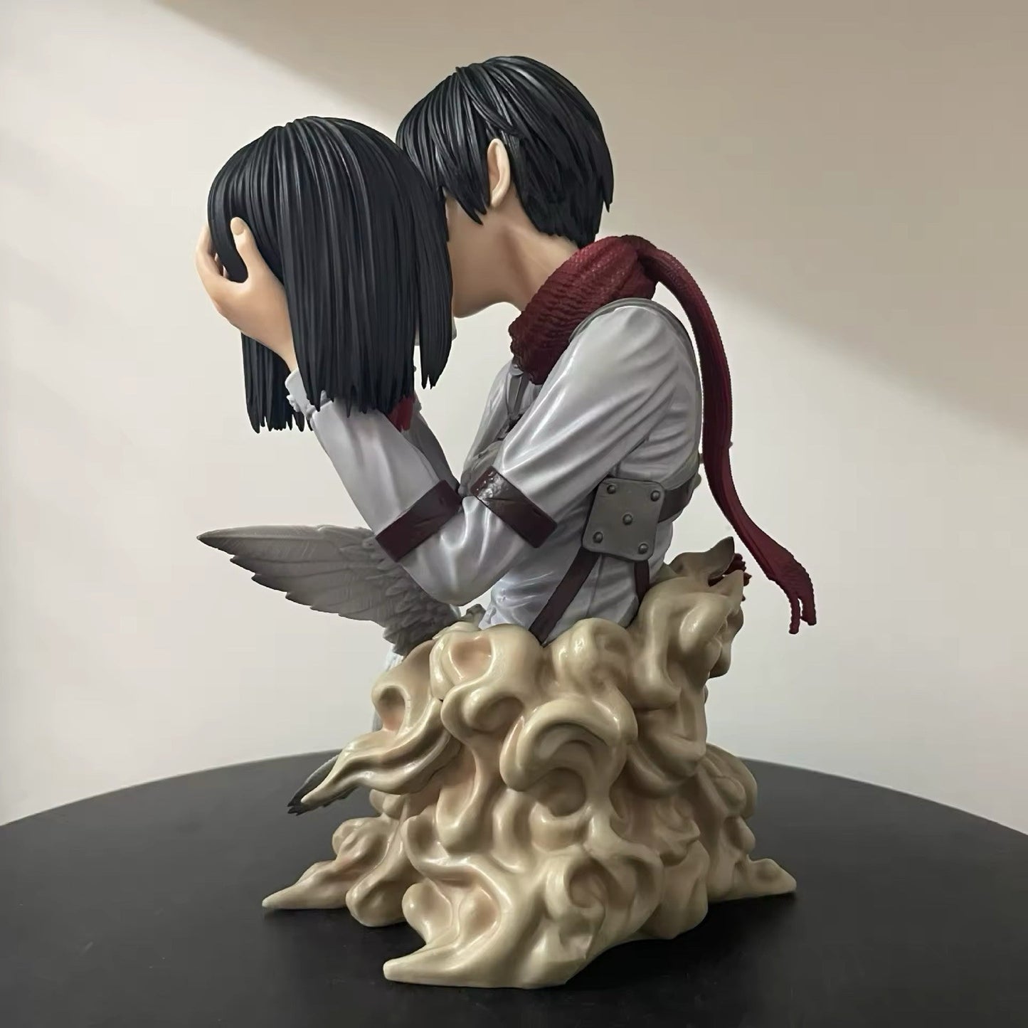 Action Figure Eren Jaeger Mikasa 22cm Attack on Titan Statua da Collezione Manga