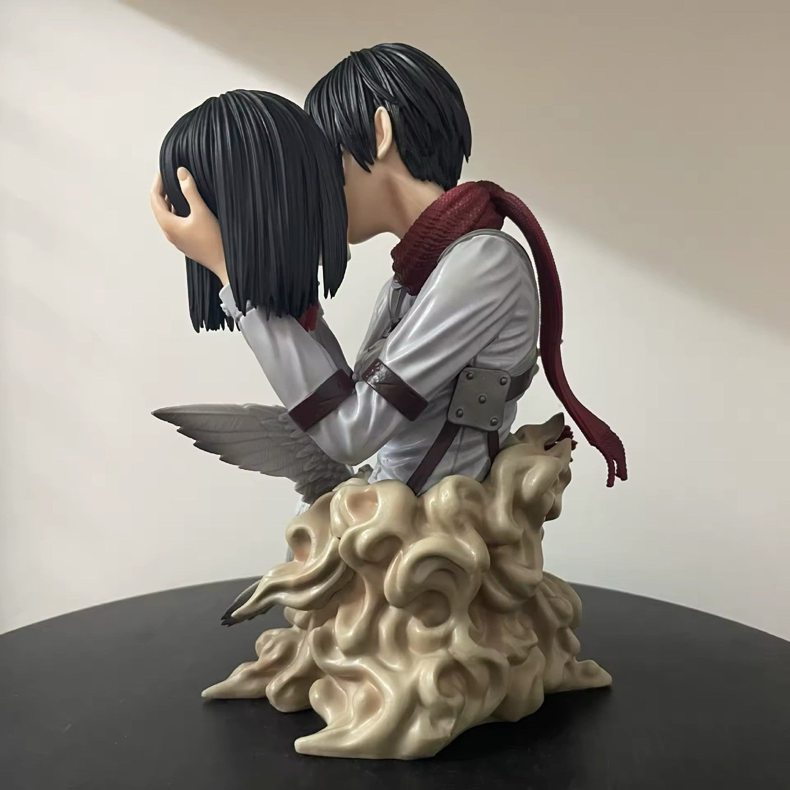 Action Figure Eren Jaeger Mikasa 22cm Attack on Titan Statua da Collezione Manga
