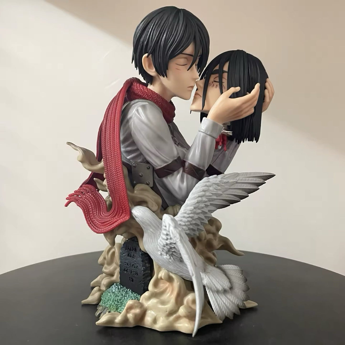 Action Figure Eren Jaeger Mikasa 22cm Attack on Titan Statua da Collezione Manga