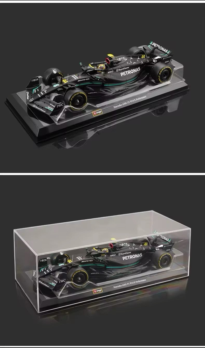 Macchina Mercedes Amg F1 Lewis Hamilton W18 Burago Scala 1:24 Formula 1 Vetrina
