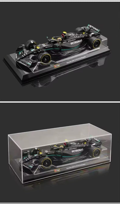 Macchina Mercedes Amg F1 Lewis Hamilton W18 Burago Scala 1:24 Formula 1 Vetrina