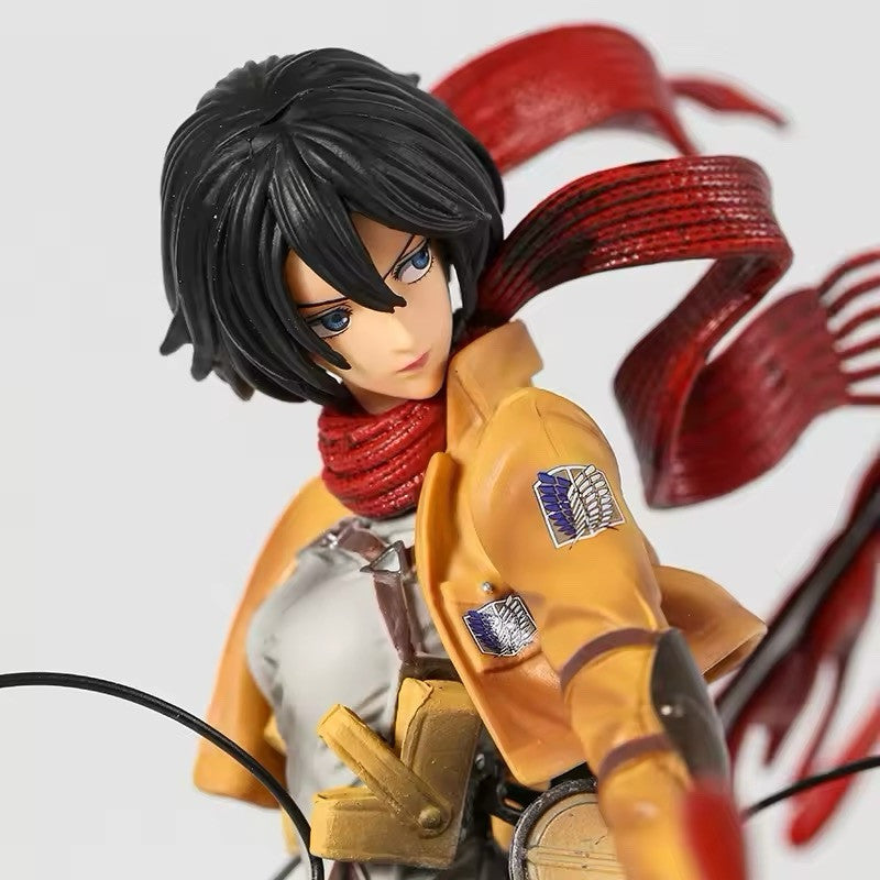Action Figure Mikasa Ackerman Attack On Titan 31cm Statua Collezione Anime Manga