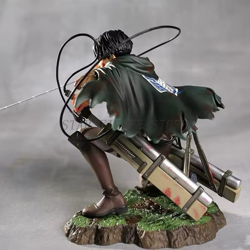 Action Figure Levi Ackerman 18cm Attack On Titan Statua Collezione Anime Manga