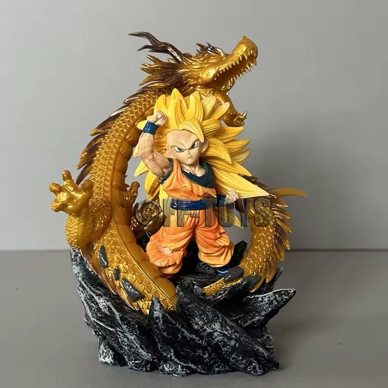 Action Figure Goku Shenron Sayan Dragon Ball Z Kakarot 15cm Statua Da Collezione