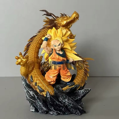Action Figure Goku Shenron Sayan Dragon Ball Z Kakarot 15cm Statua Da Collezione