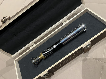 Spada Laser Star Wars Luke Skywalker Lightsaber Metal Jedi Replica Wooden Box