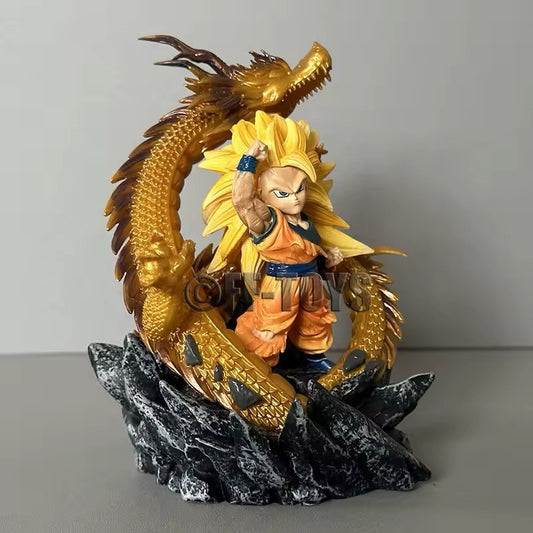 Action Figure Goku Shenron Sayan Dragon Ball Z Kakarot 15cm Statua Da Collezione