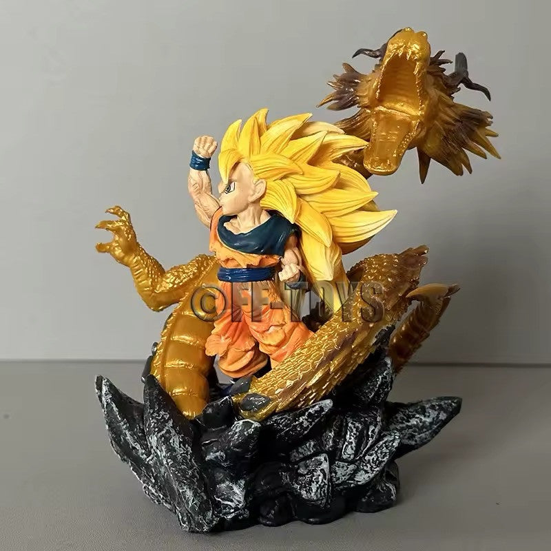 Action Figure Goku Shenron Sayan Dragon Ball Z Kakarot 15cm Statua Da Collezione