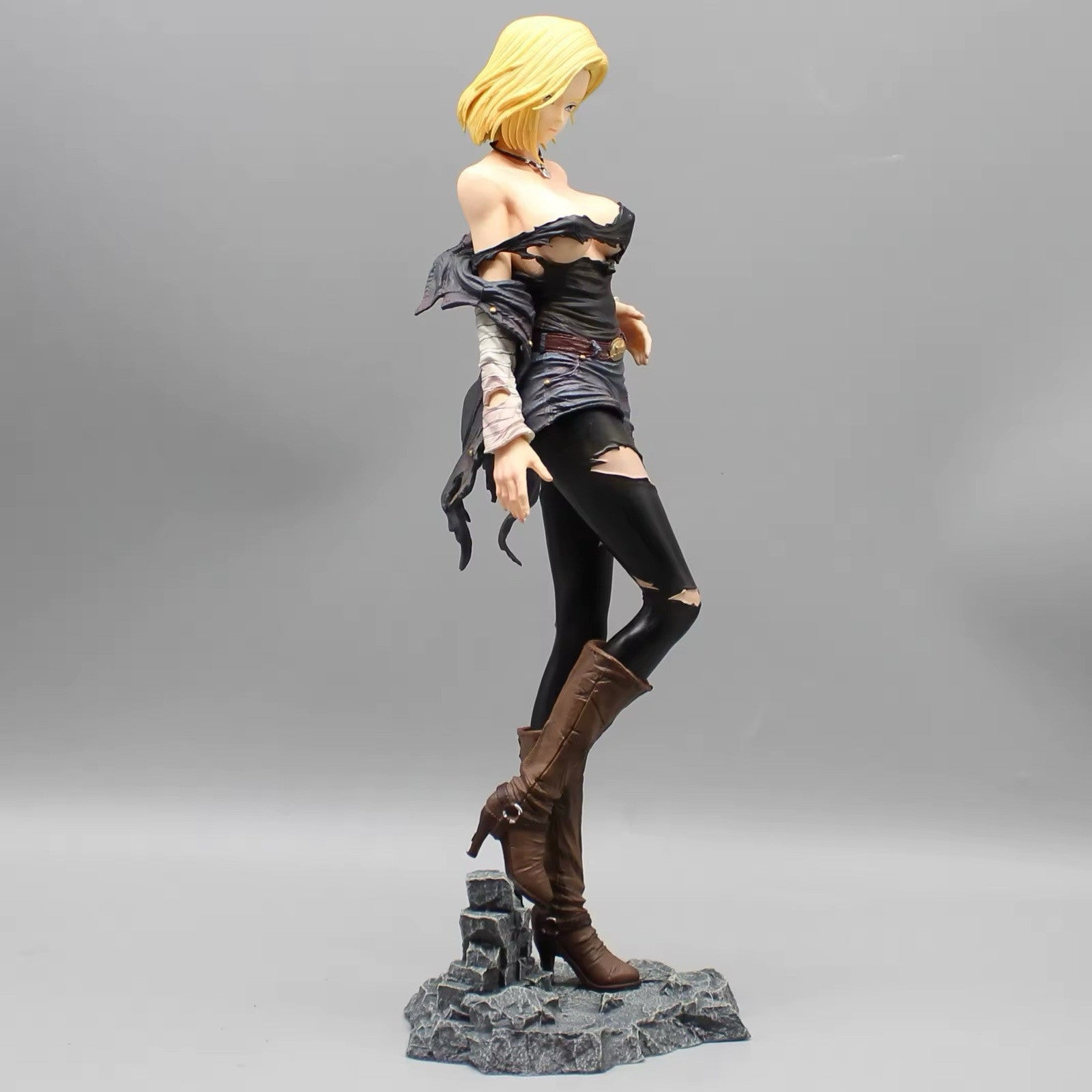 Action Figure Androide C-18 30 cm Dragon Ball Z Goku Statua Da Collezione New