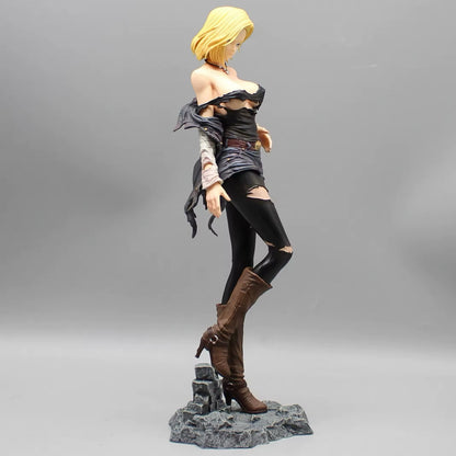 Action Figure Androide C-18 30 cm Dragon Ball Z Goku Statua Da Collezione New