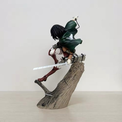 Attack on Titan Anime Action Figures Mikasa Ackerman 25cm Manga New Collezione