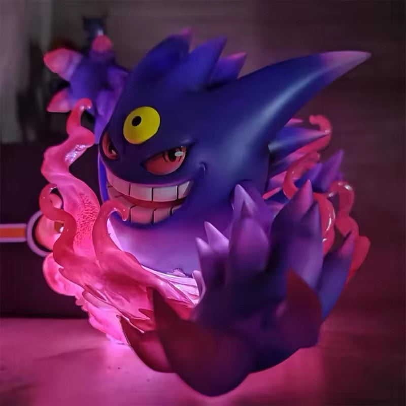 Action Figure Pokémon Gastly Gengar Haunter Shiny 16cm Statua Collezione Luminos