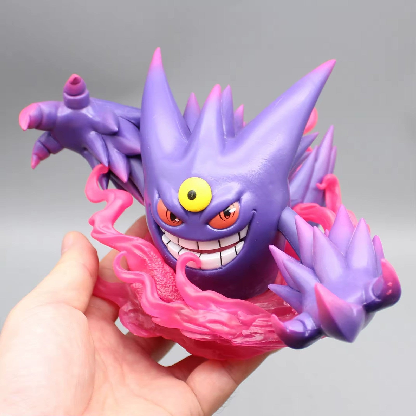 Action Figure Pokémon Gastly Gengar Haunter Shiny 16cm Statua Collezione Luminos