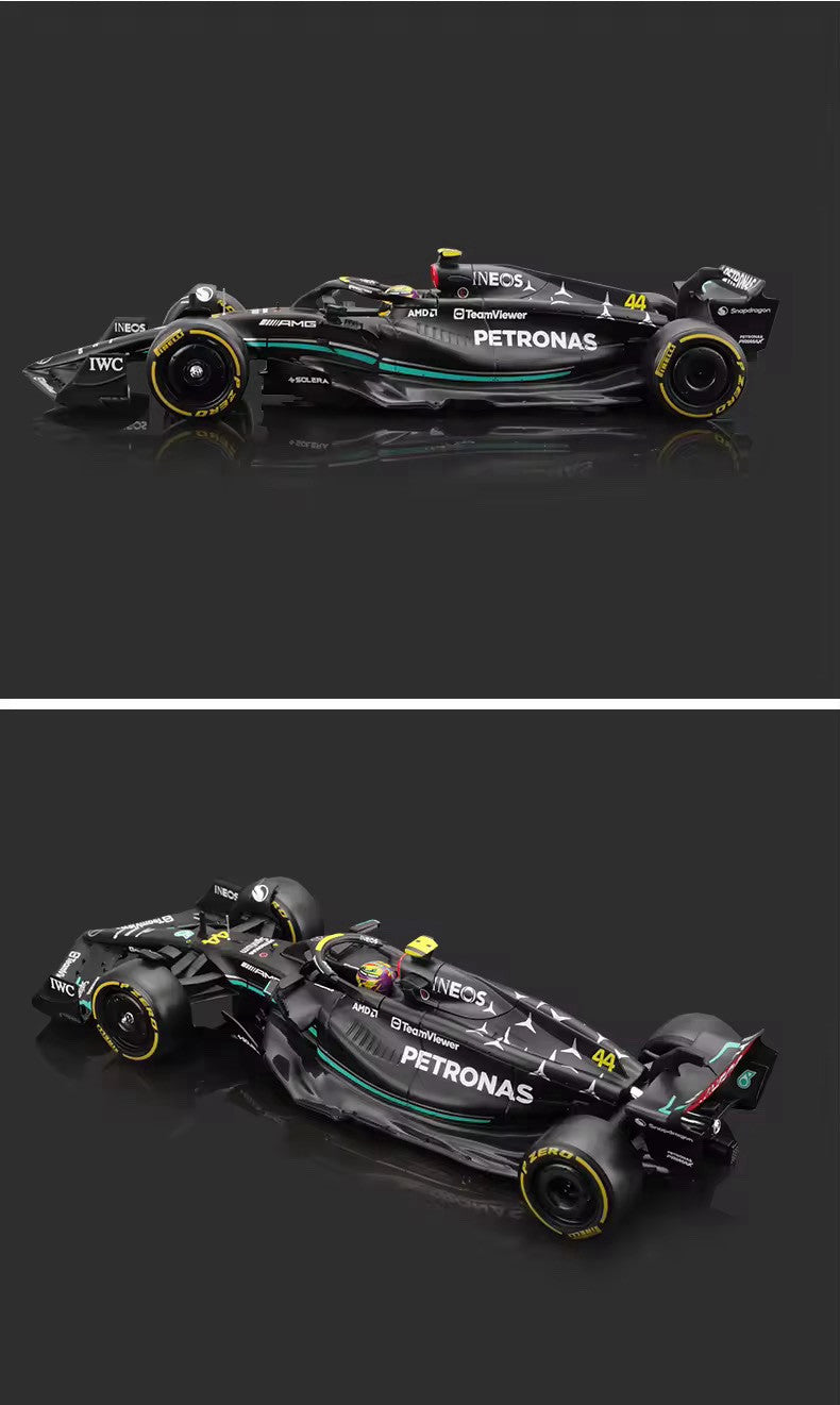 Macchina Mercedes Amg F1 Lewis Hamilton W18 Burago Scala 1:24 Formula 1 Vetrina