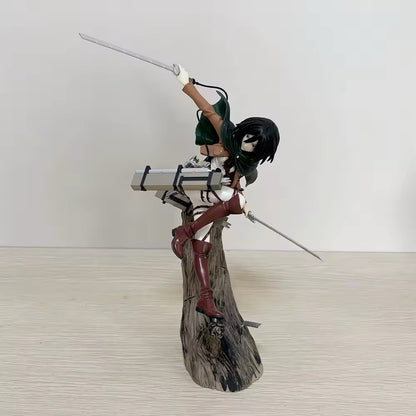 Attack on Titan Anime Action Figures Mikasa Ackerman 25cm Manga New Collezione