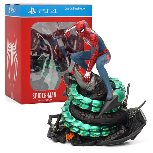 Action Figure Spiderman Playstation Statua Da Collezione Videogame Manga 19cm - Nerd Lab